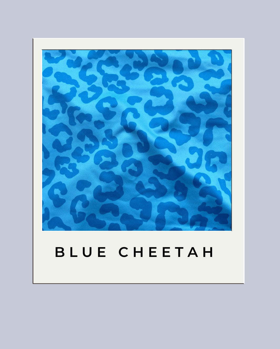 Blue Cheetah String-tie top or bottoms (discontinued fabric)