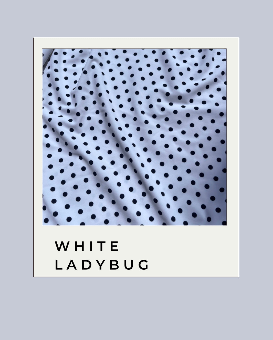 White-Ladybug String-tie Bikini (discontinued fabric)
