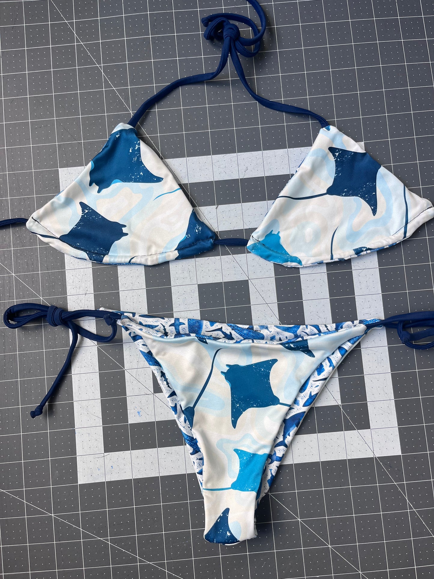 Shark with String-ray String-tie bikini (pre-made)