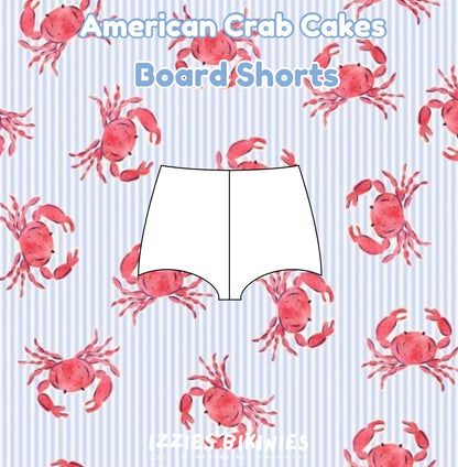 American Crab Cake Board Shorts