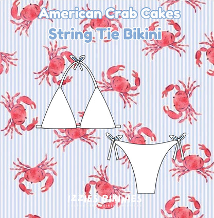 American Crab Cakes String Tie Bikini