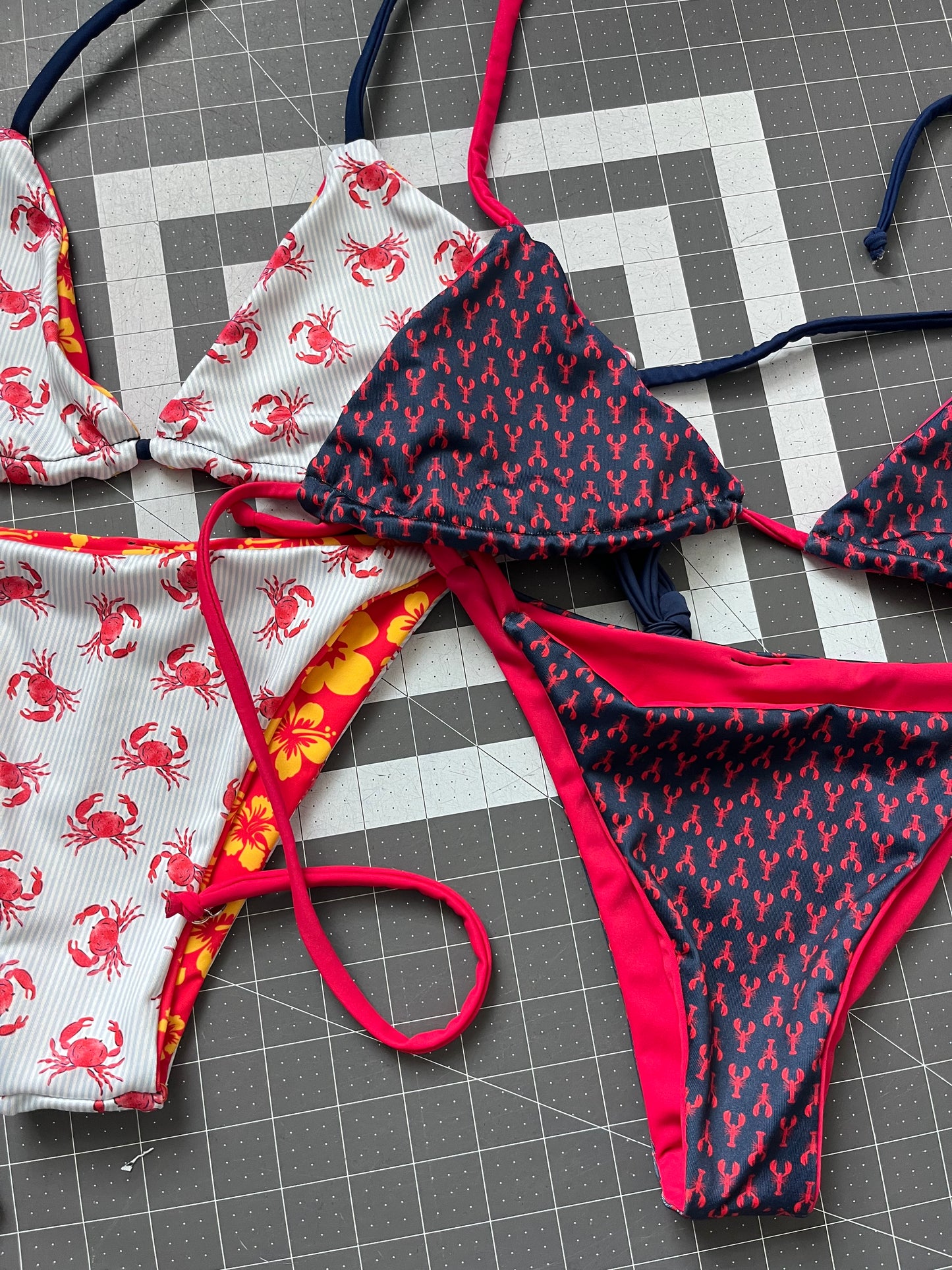 American Crab Cakes String Tie Bikini