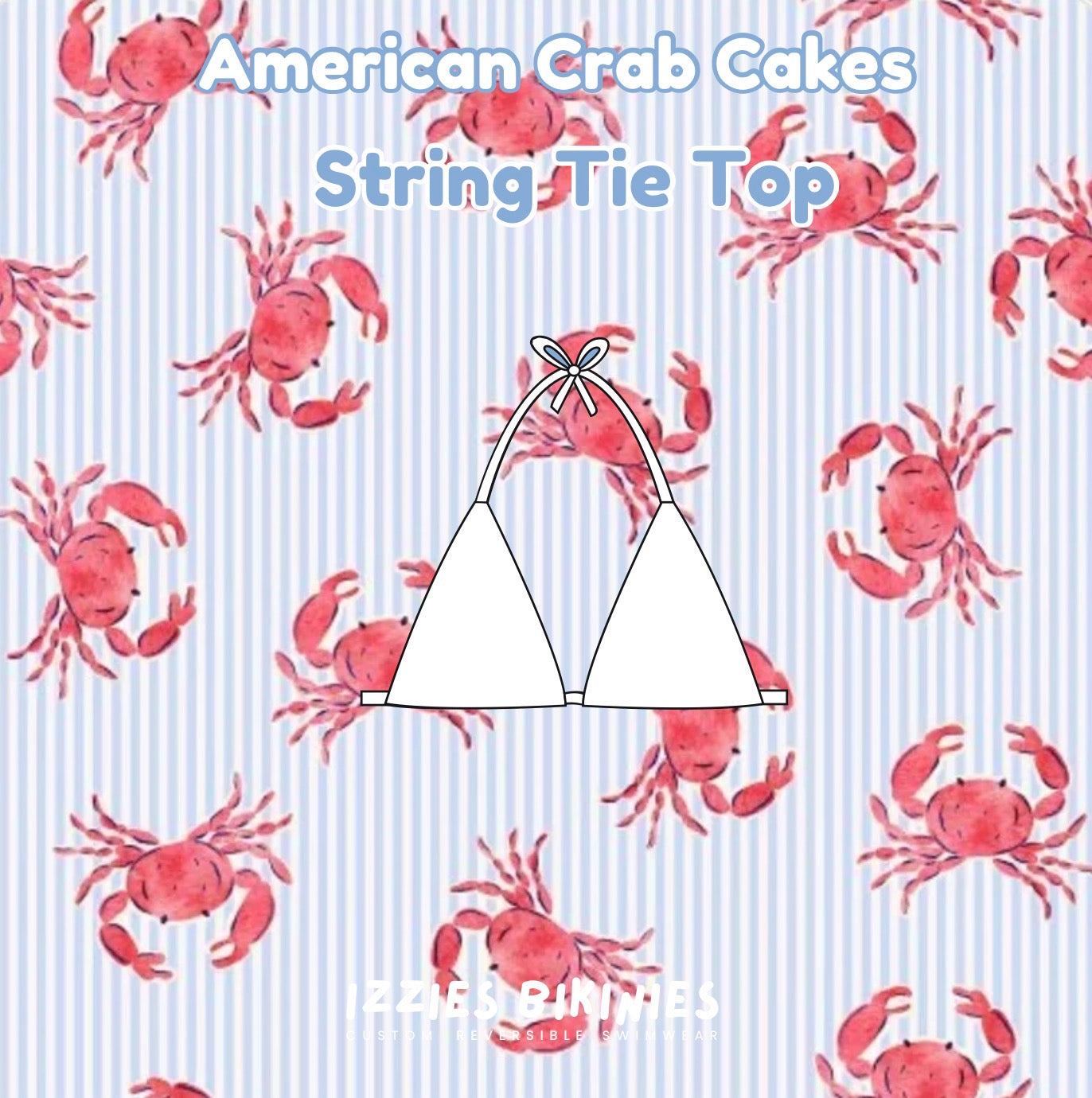 American Crab Cakes String Tie Top