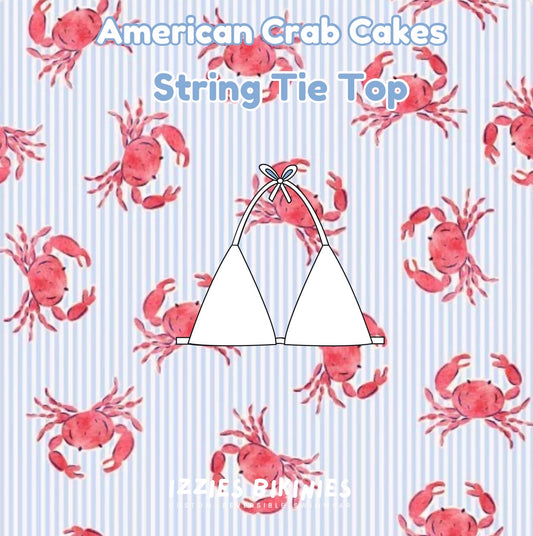 American Crab Cakes String Tie Top