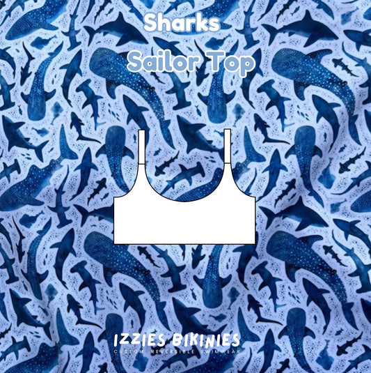 Sharks Sailor Top