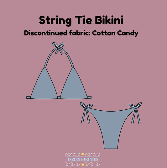 Cotton Candy String-tie Bikini (discontinued fabric)