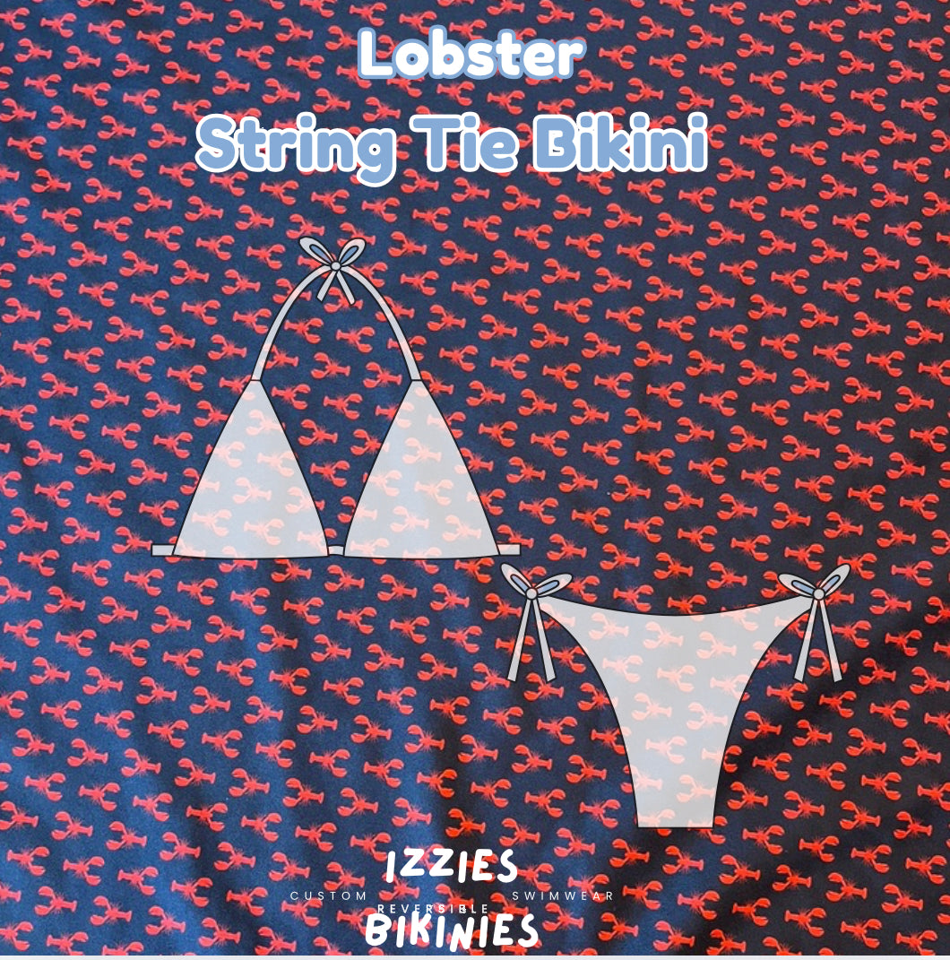 Lobster String Tie Bikini