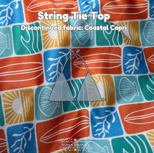 Coastal Capri String-tie top (discontinued fabric)