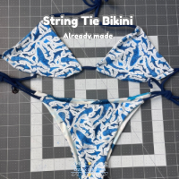 Shark with String-ray String-tie bikini (pre-made)