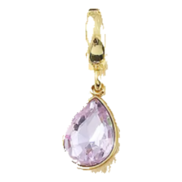 Lavender Gem charm