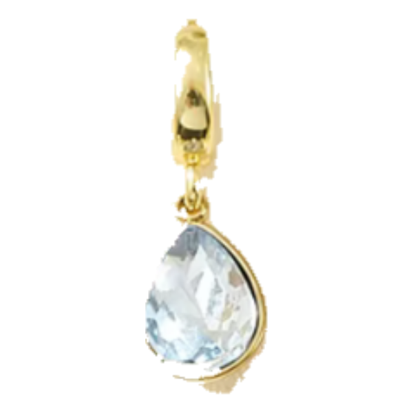 Light Blue Gem charm