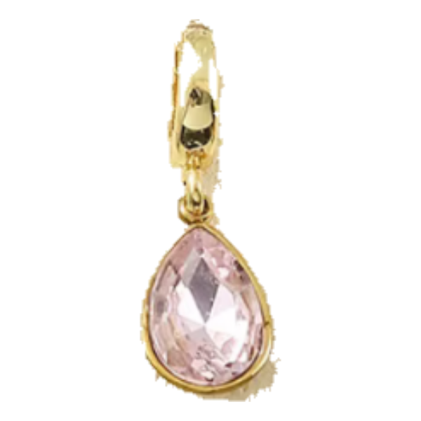 Light Pink Gem charm
