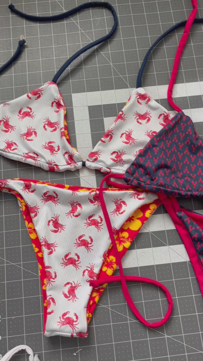 American Crab Cakes String Tie Bikini