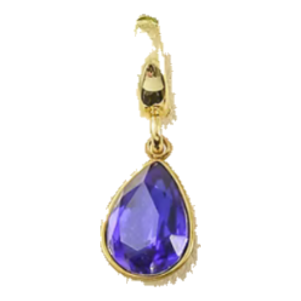 Sapphire Gem charm