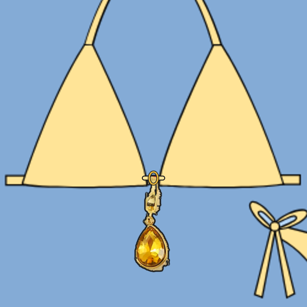 On bikini: Topaz Gem